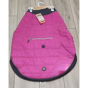 Arcadia Trail XXL Ultra Reflective Pink Dog Coat‎ Sherpa Liner Water Repellent